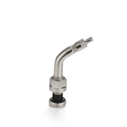Valve de roue long. 70 mm - coudée à 60°
